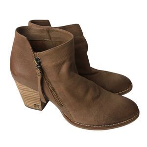Sam Edelman Ankle Boots Booties Womens Size 9.5 Macon Light Brown Leather